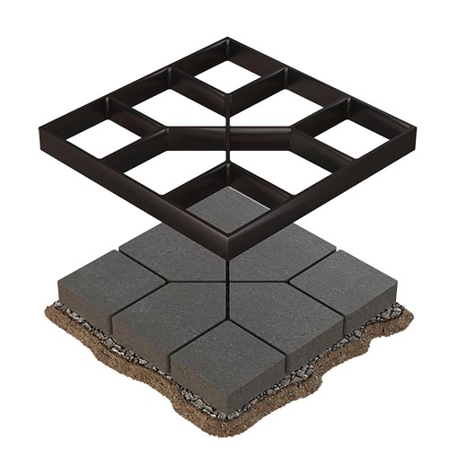 Concrete Paving Stencil Model MOLD X130