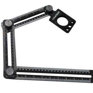 Multi Angle Measuring Ruler X550 with 3 Arms & Single Pipe Template