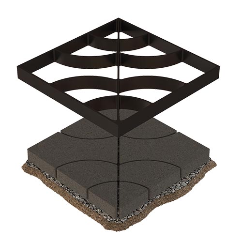 شابلون سنگفرش سیمانی مدل MOLD X120